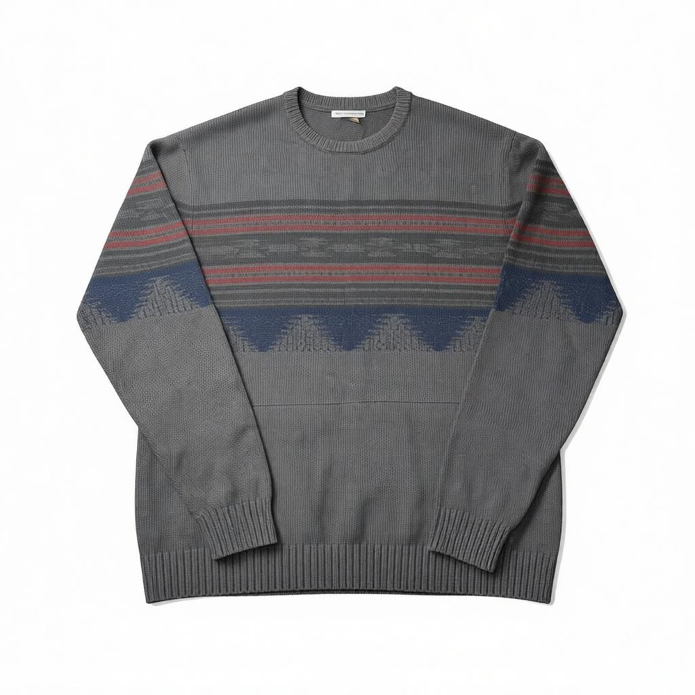 Dravus Men's Striped Knit Sweater - XL Excellent Condition Warm Winter Clothing